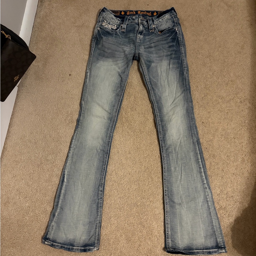 Rock Revival Light Blue Flare Jeans